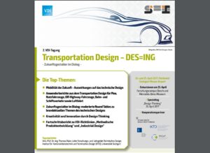 VDI Tagung Transportation Design DES=ING Ankündigung anyMOTION Referent Ingo Waclawczyk