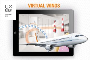 Flugzeugentwicklung DLR_next Virtual Wings UX Design Awards 2018 nominated - anyMOTION Digitalagentur Düsseldorf - Titelgrafik