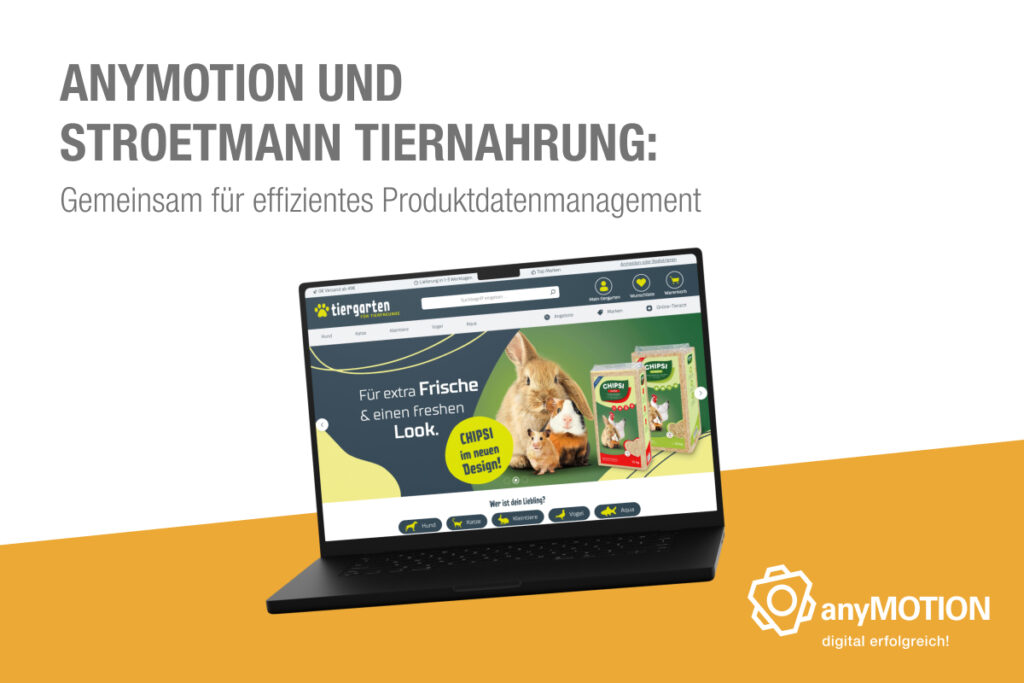 Laptop-Ansicht mit Website von Stroetmann