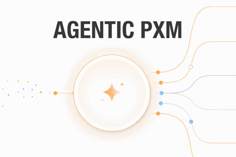 Grafik mit Schriftzug „Agentic PXM“